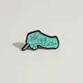 “I Will Cut You” Scalpel Pin