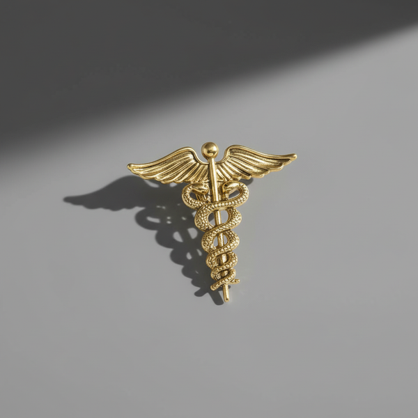 Caduceus Gold Pin