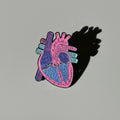 Heart Map Enamel Pin